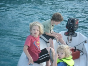 Kids in the Dinghy